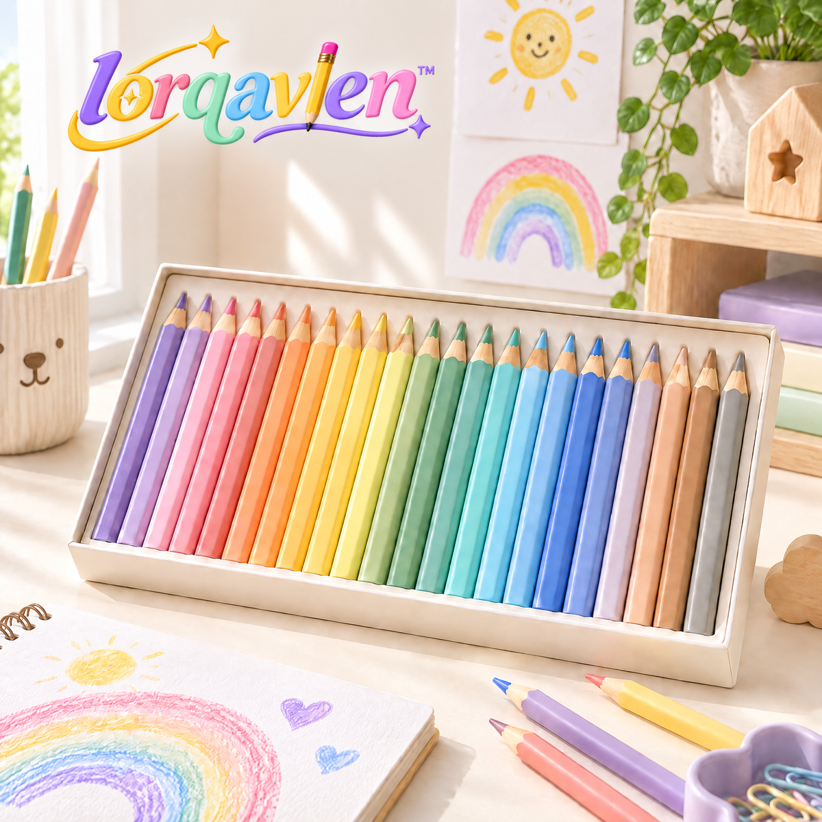 Lorqavien™ Pastel Colored Pencil Set