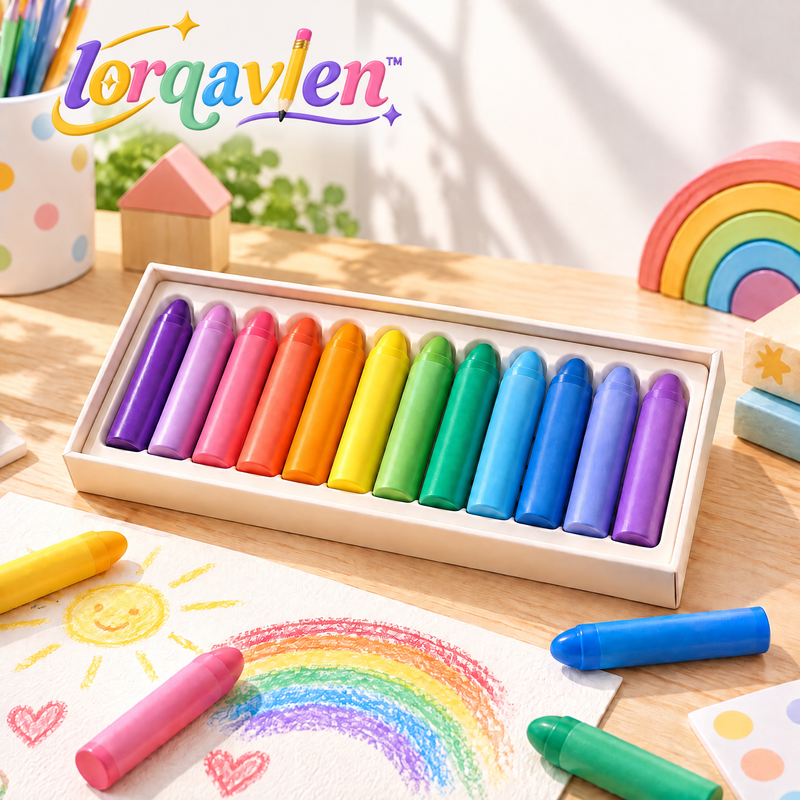 Lorqavien™ Jumbo Rainbow Crayon Set