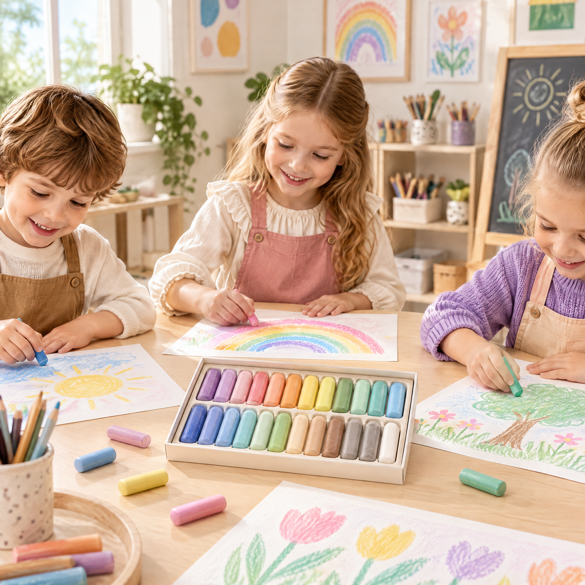 Lorqavien™ Pastel Chalk Sticks Set