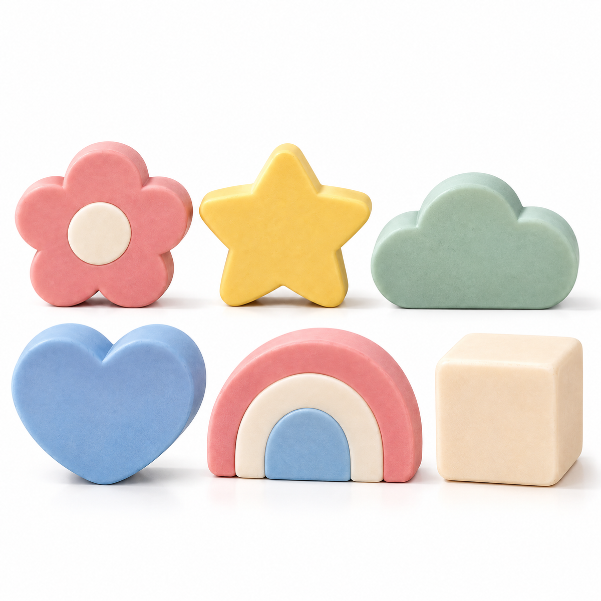 Lorqavien™ Pastel Shape Eraser Set