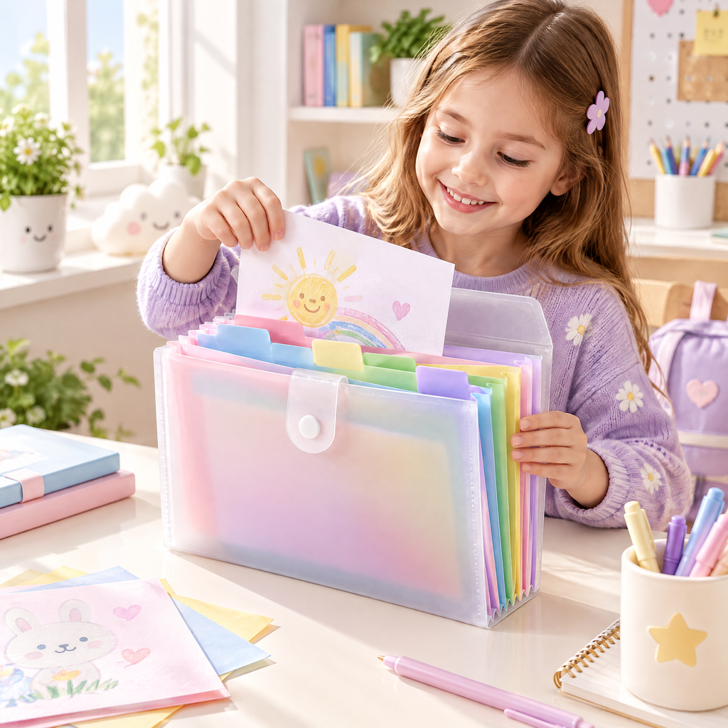 Lorqavien™ Pastel Accordion File Organizer