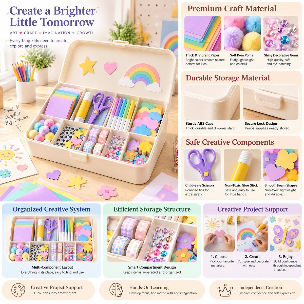 Lorqavien™ All-in-One Kids Craft Supply Kit